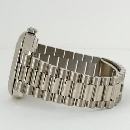 Rolex Day-Date 40 White Gold Meteorite Baguette Diamond Dial 228239