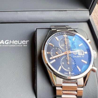 TAG Heuer Carrera Calibre 16 Chronograph CBK2112.BA0715 – Blue Dial