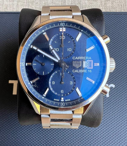 TAG Heuer Carrera Calibre 16 Chronograph CBK2112.BA0715 – Blue Dial