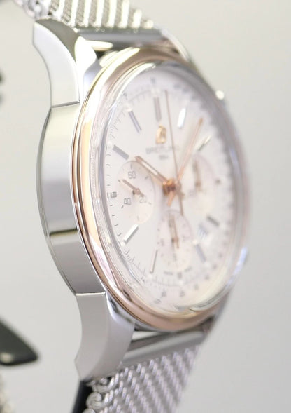 Breitling Transocean Chronograph UB015212/G777 – Silver Dial
