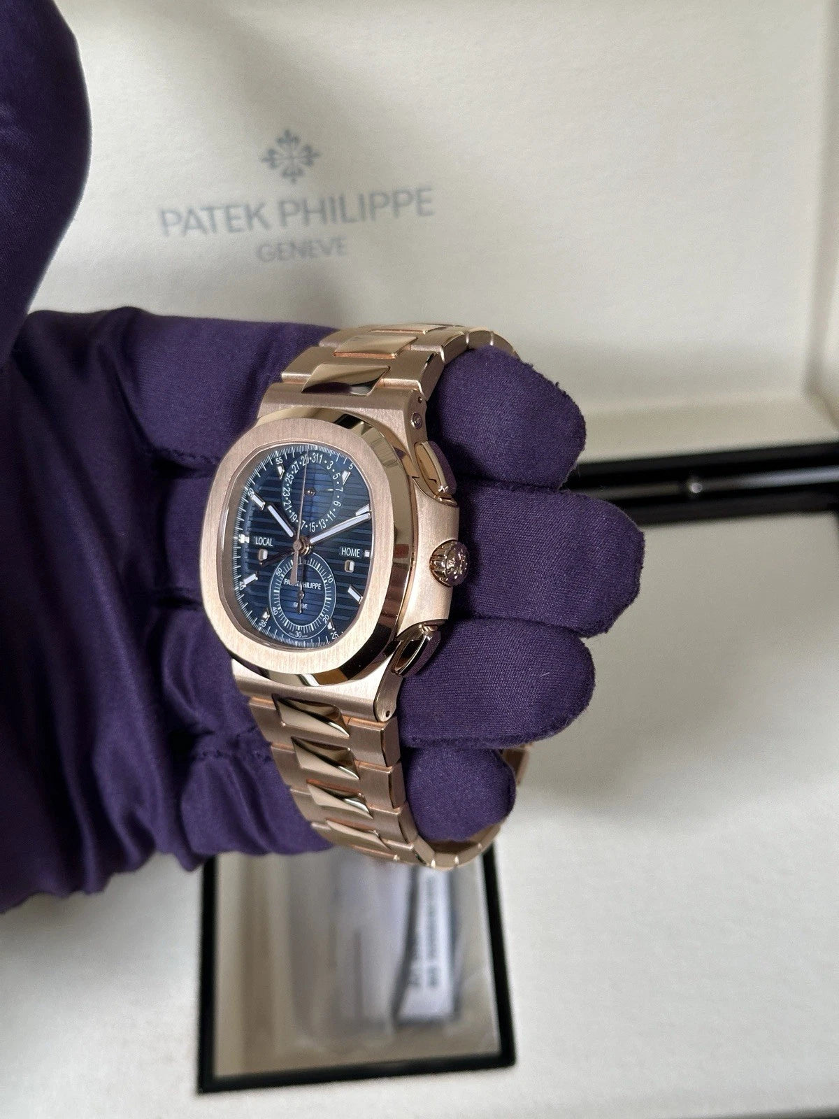 Patek Philippe Nautilus Travel Time Chronograph 5990/1R-001 – Blue Dial