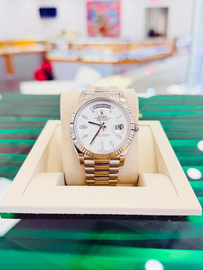 Rolex Day-Date 40 228239 – Custom Meteorite Diamond Dial