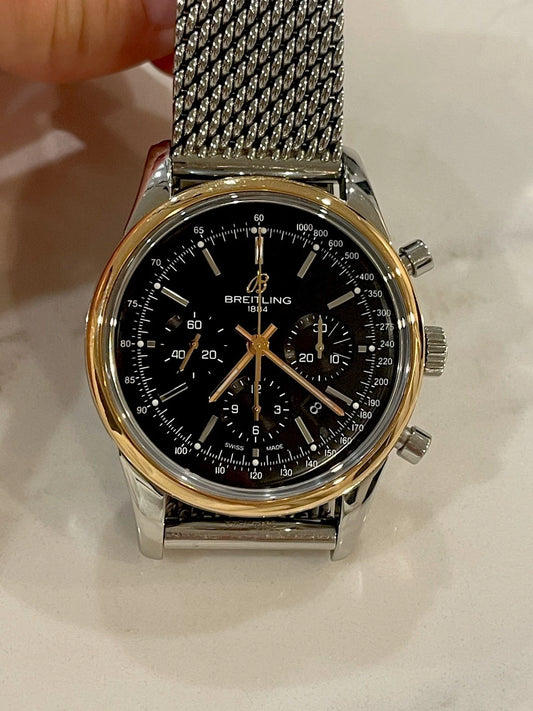 Breitling Transocean Chronograph 43 Rose Gold UB0152 – Bronze Dial