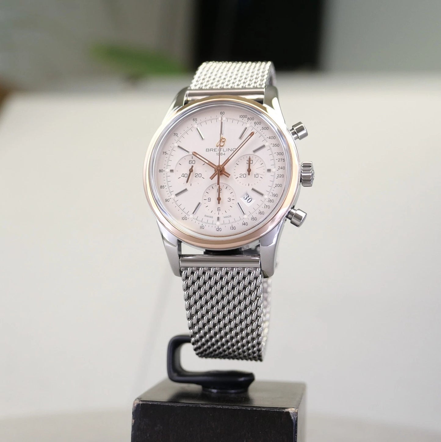Breitling Transocean Chronograph UB015212/G777 – Silver Dial