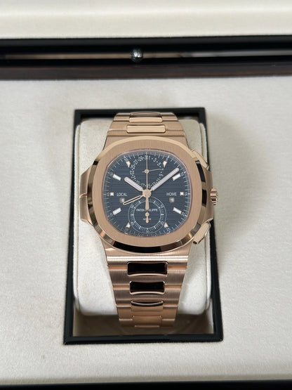 Patek Philippe Nautilus Travel Time Chronograph 5990/1R-001 – Blue Dial