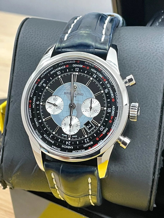 Breitling Transocean Chronograph Unitime AB0510 – Black Dial