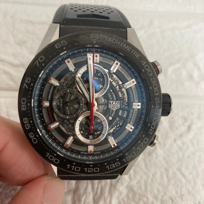 TAG Heuer Carrera Calibre Heuer 01 CAR2A1Z.FT6044 – Black/Red Skeleton Dial
