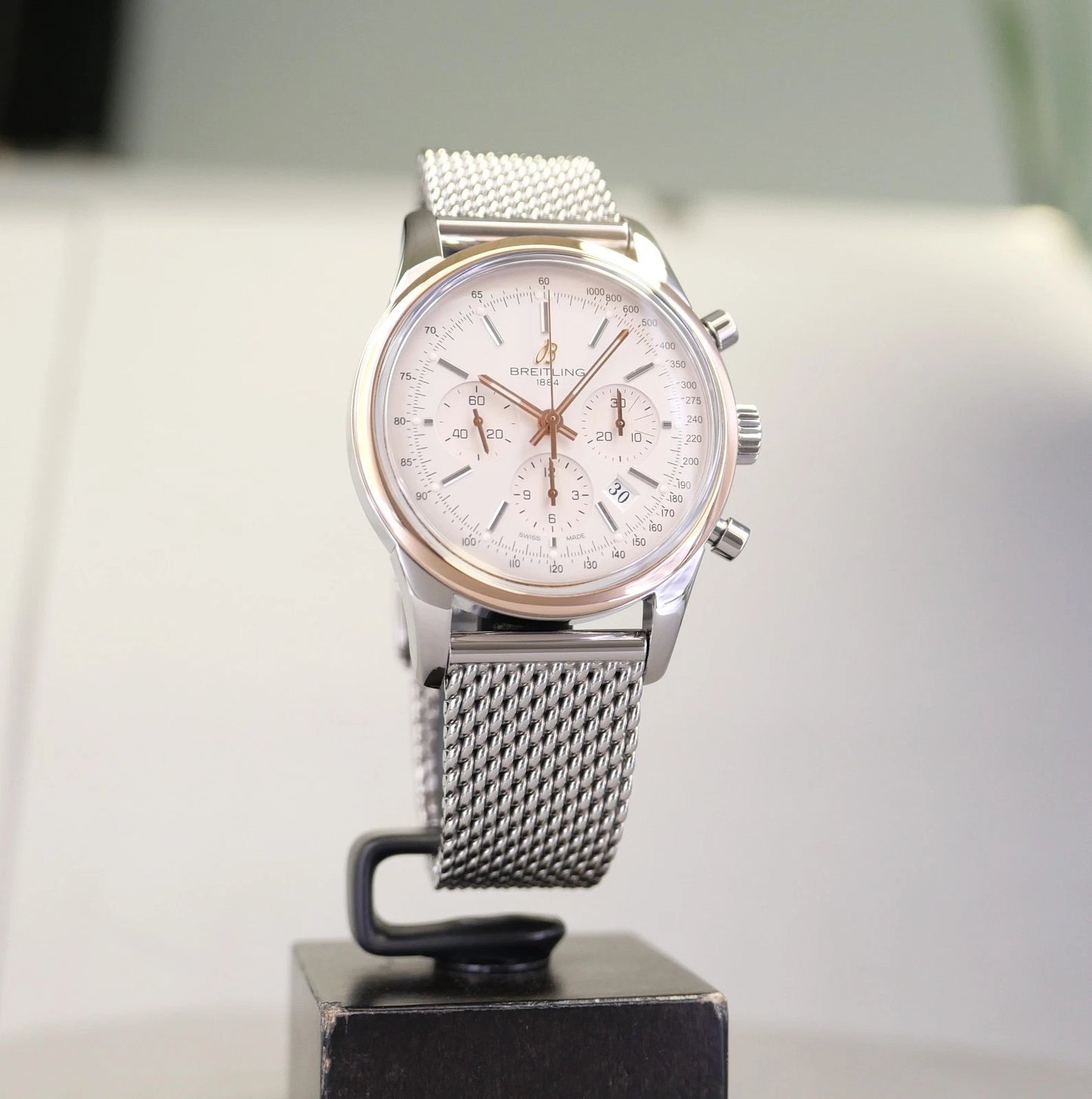 Breitling Transocean Chronograph UB015212/G777 – Silver Dial