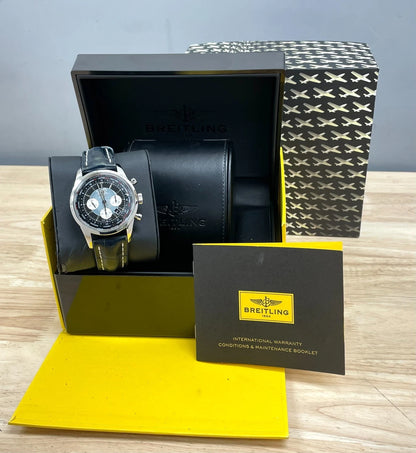 Breitling Transocean Chronograph Unitime AB0510 – Black Dial