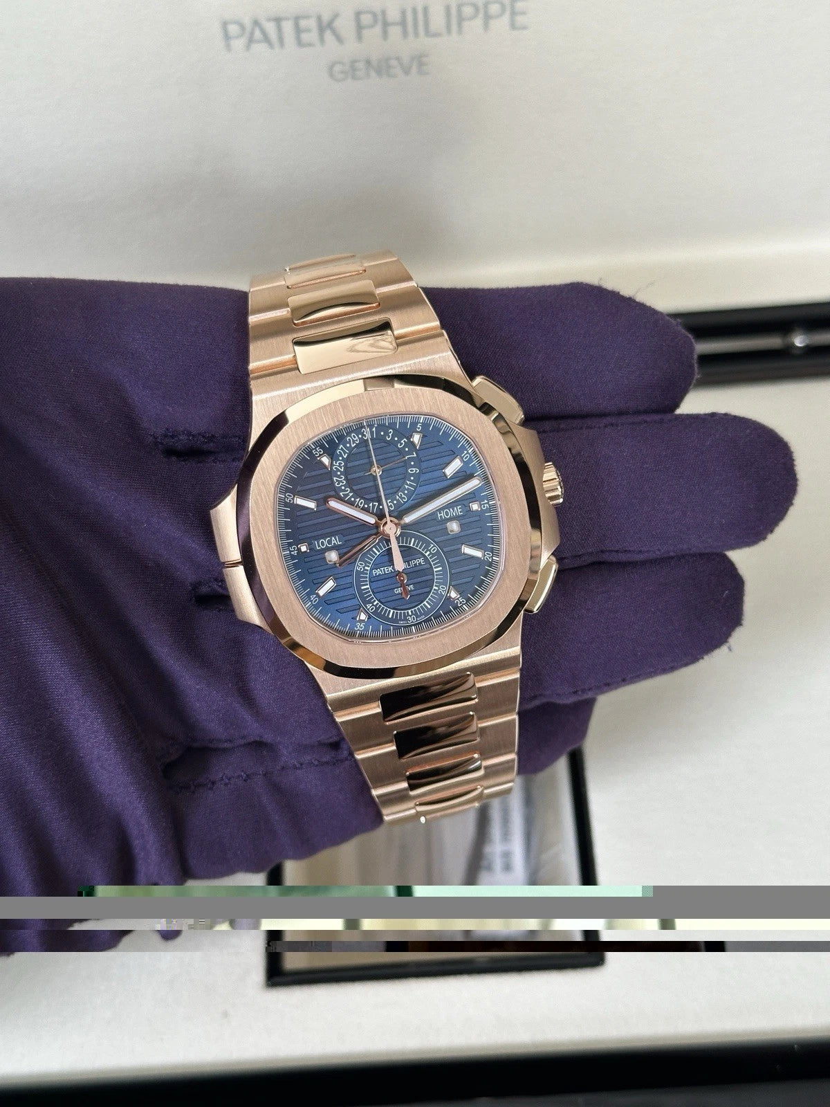 Patek Philippe Nautilus Travel Time Chronograph 5990/1R-001 – Blue Dial