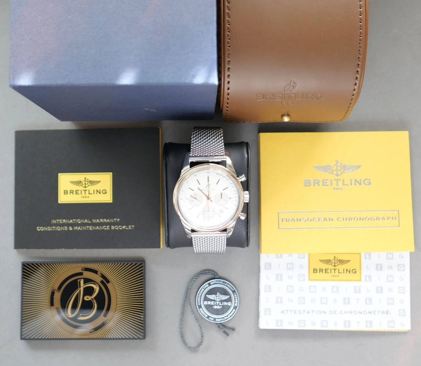 Breitling Transocean Chronograph UB015212/G777 – Silver Dial
