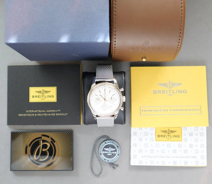 Breitling Transocean Chronograph UB015212/G777 – Silver Dial