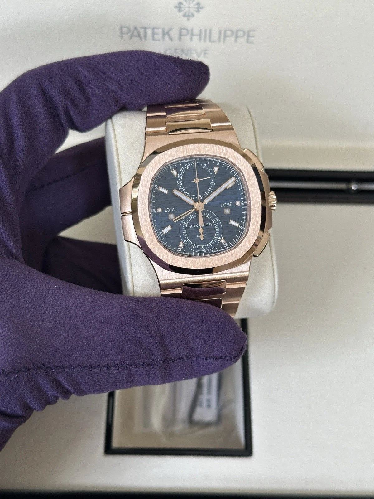 Patek Philippe Nautilus Travel Time Chronograph 5990/1R-001 – Blue Dial