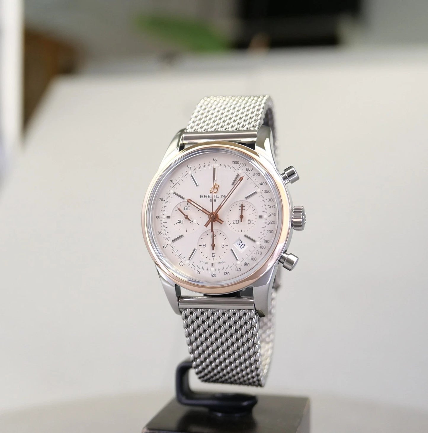 Breitling Transocean Chronograph UB015212/G777 – Silver Dial