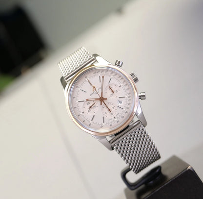 Breitling Transocean Chronograph UB015212/G777 – Silver Dial