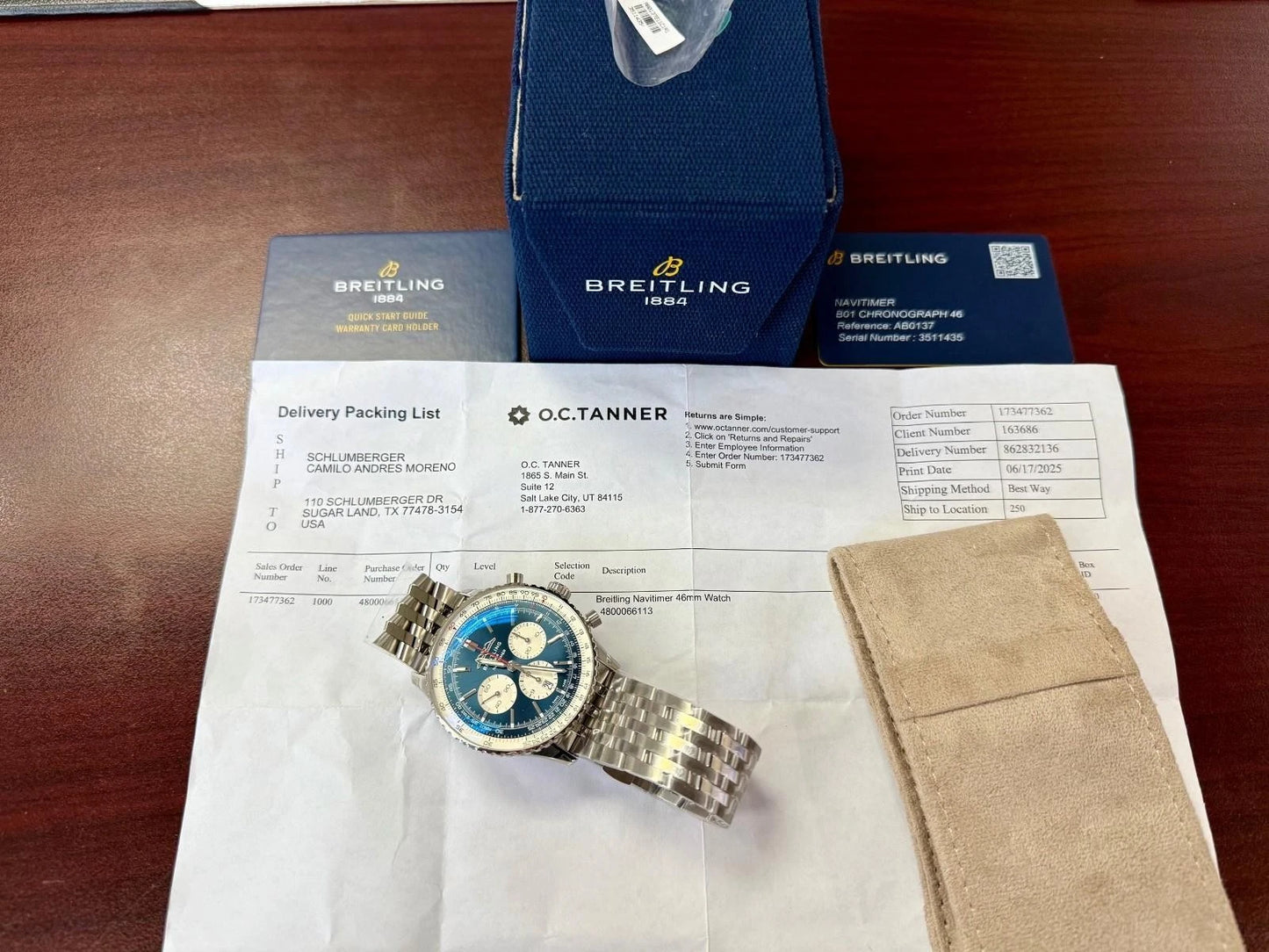 Breitling Navitimer B01 Chronograph AB0137 – Blue Dial