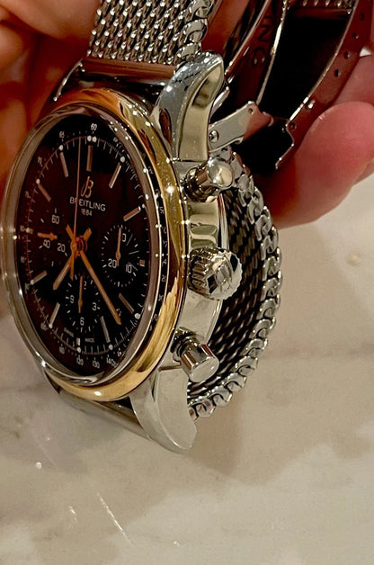 Breitling Transocean Chronograph 43 Rose Gold UB0152 – Bronze Dial