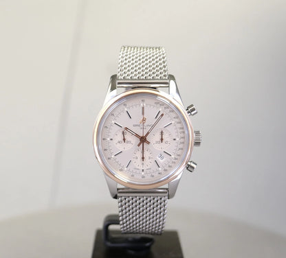 Breitling Transocean Chronograph UB015212/G777 – Silver Dial