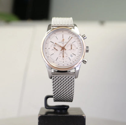 Breitling Transocean Chronograph UB015212/G777 – Silver Dial
