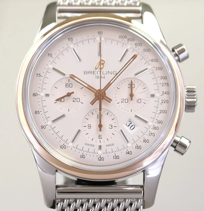 Breitling Transocean Chronograph UB015212/G777 – Silver Dial