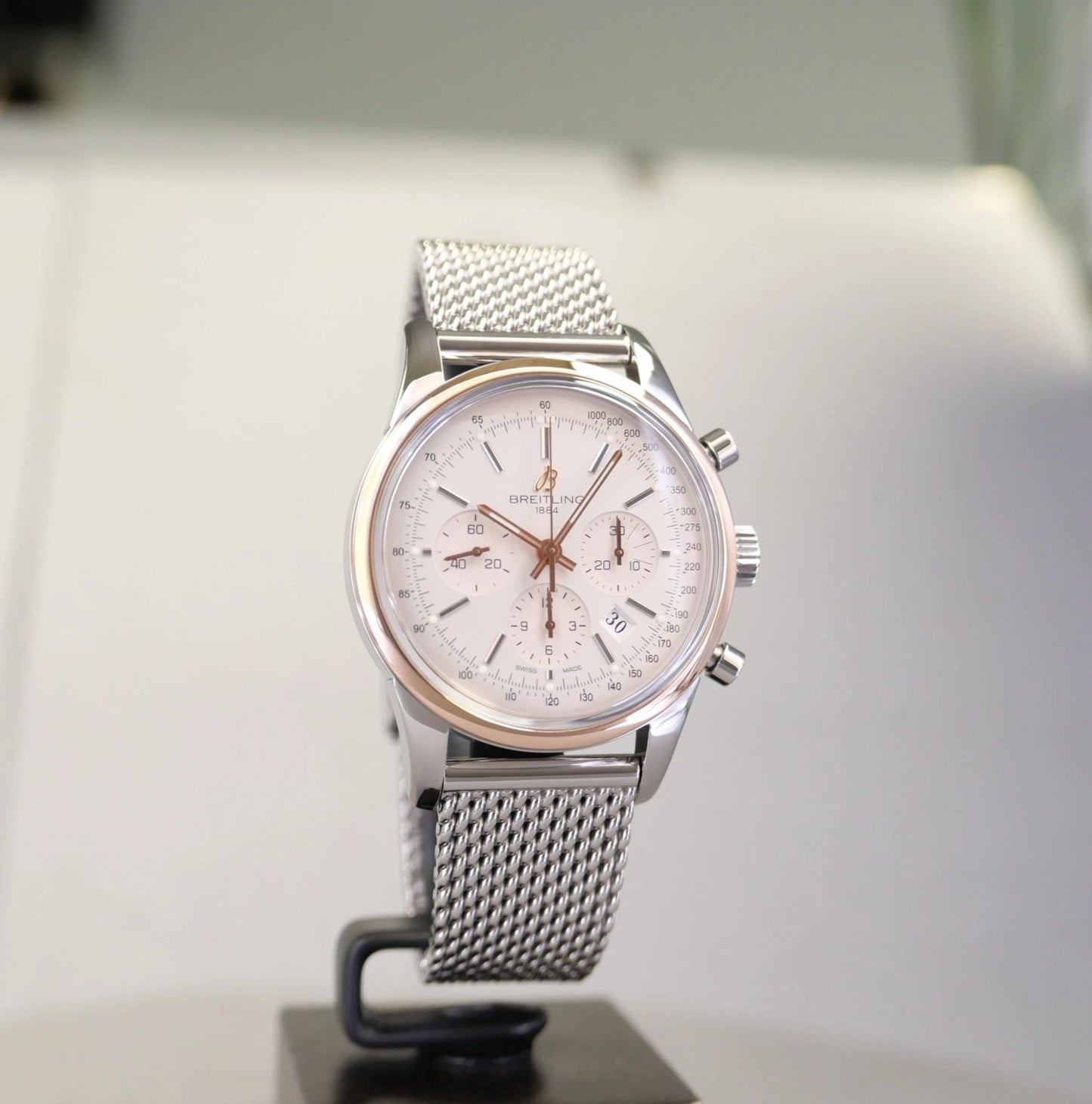 Breitling Transocean Chronograph UB015212/G777 – Silver Dial