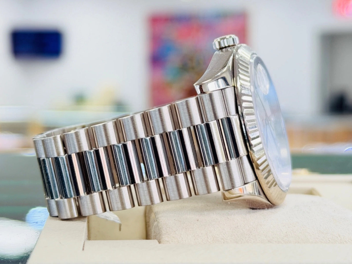 Rolex Day-Date 40 228239 – Custom Meteorite Diamond Dial