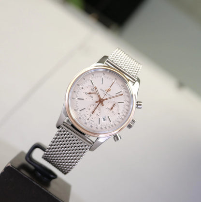 Breitling Transocean Chronograph UB015212/G777 – Silver Dial